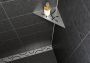 Schluter Shelf-E-S1 planchet 21x21x0.5cm inbouw Driehoek Perforatie: Curve RVS geborsteld ses1d6eb - Thumbnail 4