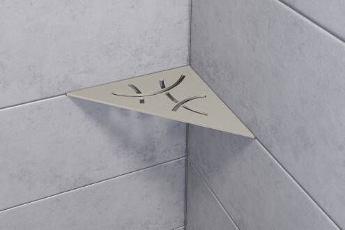 Schluter Shelf-E-S1 hoekplanchet 21x21cm Curve steengrijs