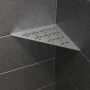 Schluter Shelf-E-S1 planchet 21x21x0.5cm inbouw Driehoek Perforatie: Floral RVS geborsteld ses1d5eb - Thumbnail 2