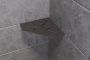 Schluter Shelf-E-S2 planchet 19.5x19.5x0.5cm inbouw Driehoek Perforatie: Curve gecoat donker antraciet ses2d6tsda - Thumbnail 2