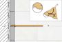 Schluter Shelf-E-S2 planchet 19.5x19.5x0.5cm inbouw Perforatie: Curve gecoat steengrijs ses2d6tssg - Thumbnail 4