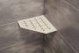 Schluter Shelf-E-S2 planchet 19.5x19.5x0.5cm inbouw Driehoek Perforatie: Floral gecoat Ivoor ses2d5tsi - Thumbnail 3