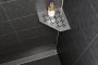 Schluter Shelf-E-S2 planchet 19.5x19.5x0.5cm inbouw Driehoek Perforatie: Floral RVS geborsteld ses2d5eb - Thumbnail 4
