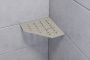 Schluter Shelf-E-S2 planchet 19.5x19.5x0.5cm inbouw Driehoek Perforatie: Floral gecoat steengrijs ses2d5tssg - Thumbnail 3