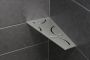 Schluter Shelf-E-S3 planchet 29.5x15.4x0.5cm inbouw Perforatie: Curve RVS geborsteld ses3d6eb - Thumbnail 3