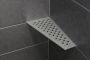 Schluter Shelf-E-S3 planchet 29.5x15.4x0.5cm inbouw Perforatie: Floral RVS geborsteld ses3d5eb - Thumbnail 3