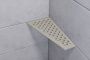 Schluter Shelf-E-S3 planchet 29.5x15.4x0.5cm inbouw Perforatie: Floral gecoat steengrijs ses3d5tssg - Thumbnail 3