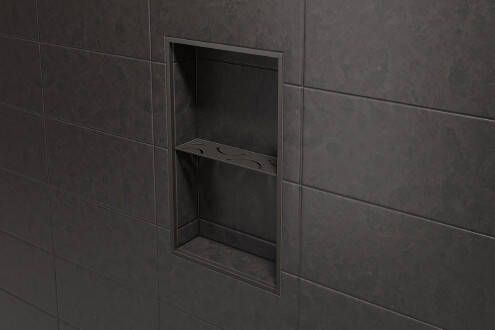 Schluter Shelf-N-S1 planchet 30x8 7cm voor Kerdi-Board nissen Curve donker antraciet