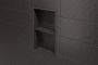Schluter Shelf-N-S1 planchet 30x8.7x0.5cm inbouw Rechthoek Perforatie: Curve gecoat donker antraciet sns1d6tsda - Thumbnail 3