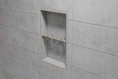 Schluter Shelf-N-S1 planchet 30x8 7cm voor Kerdi-Board nissen Curve steengrijs