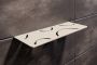 Schluter Shelf-W-S1 planchet 30x11.5x0.5cm inbouw Rechthoek Perforatie: Curve gecoat Ivoor sws1d6tsi - Thumbnail 3