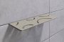Schluter Shelf-W-S1 planchet 30x11.5x0.5cm inbouw Rechthoek Perforatie: Curve gecoat steengrijs sws1d6tssg - Thumbnail 3