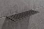 Schluter Shelf-W-S1 planchet 30x11.5x0.5cm inbouw Rechthoek Perforatie: Floral gecoat donker antraciet sws1d5tsda - Thumbnail 3
