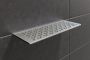 Schluter Shelf-W-S1 planchet 30x11.5x0.5cm inbouw Rechthoek Perforatie: Floral RVS geborsteld sws1d5eb - Thumbnail 2