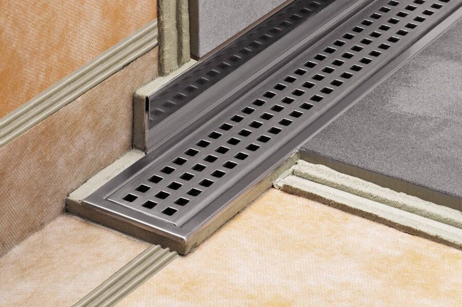 Schluter Showerprofile-R wandaansluitprofiel RVS H=33-45mm L=100cm