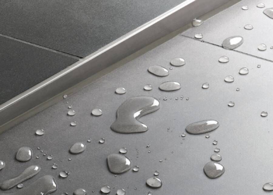 Schluter Showerprofile-S 100 afschotprofiel RVS H=12 5mm L=200cm