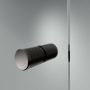 Sealskin Contour schuifdeur met zijwand 140x90 cm 200 cm hoog zwart 6 mm helder veiligheidsglas CD101496195100 - Thumbnail 3