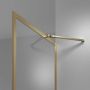 Sealskin Contour Inloopdouche type A3 88x200 cm 6 mm Helder Veiligheidsglas met Antikalklaag Geborsteld Goud - Thumbnail 3