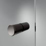 Sealskin Contour draaideur voor nis 100 cm 200 cm hoog zwart 6 mm helder veiligheidsglas CCD201006195100 - Thumbnail 4