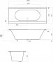 Sealskin Ligbad Senso Slimfit 180x80 cm Wit - Thumbnail 4
