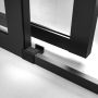 Sealskin Soho schuifdeur links 120x210cm voor in nis met mat zwart profiel en helder glas CKB111206195100 - Thumbnail 2