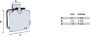 Smedbo House Toiletrolhouder 11.5x11.2x3.9cm zelfklevend boren Massief messing Mat Chroom RS3414 - Thumbnail 2
