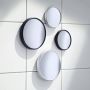 Smedbo Make Up Spiegel Outline Lite voorzien van Zuignap ABS Spiegelglas diameter 90 mm Zwart - Thumbnail 2