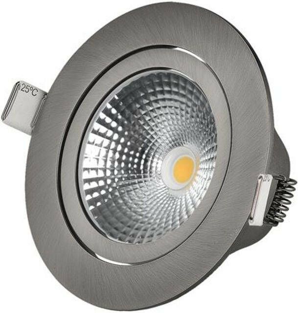 Solar Light Bath LED inbouwspot IP44 2200-3000K rond geborsteld aluminium dim to warm