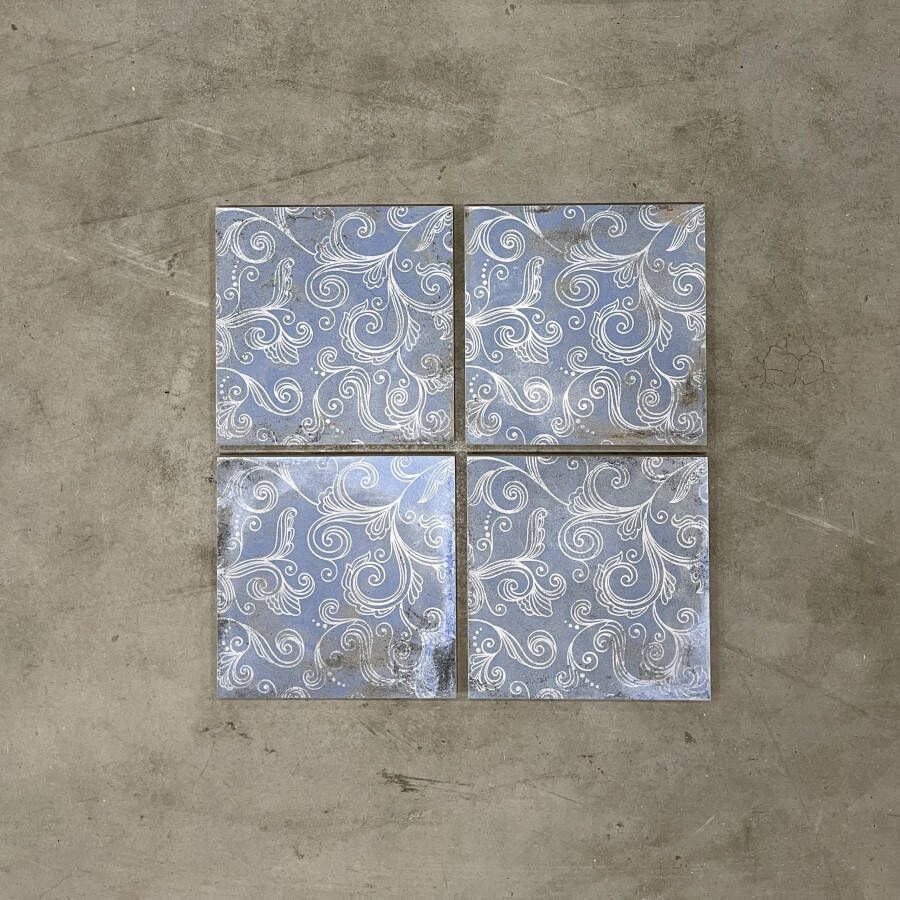 Sphinx Tegels Vintage tegel 20x20 Azure