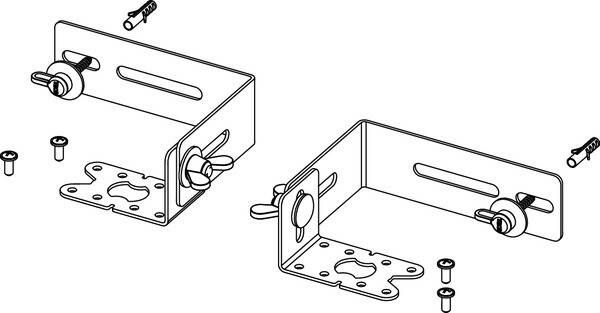 TECE drainprofile wand- en vloermontagebeugels