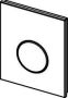 TECE Urinoir Bedieningsplaat Loop Glas Wit 10 4x12 4 cm (met RVS geborstelde toets) - Thumbnail 2
