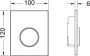 TECE Urinoir Bedieningsplaat Loop Kunststof 10x12 cm Wit (met glanzend chromen toets) - Thumbnail 3