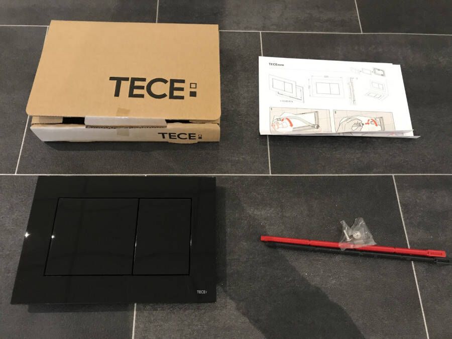 TECE Now bedieningsplaat kunststof glans-zwart