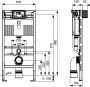 TECE profil inbouwreservoir 98cm hoog front- of planchetbediening - Thumbnail 2