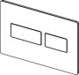 TECE Solid wc-bedieningsplaat voor duospoeling 22 x 15 x 0 6 cm glanzend wit - Thumbnail 3