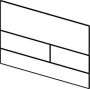 TeCe Square II bedieningsplaat duospoeltechniek incl. inbouwraam metaal glans wit 9.240.832 - Thumbnail 4