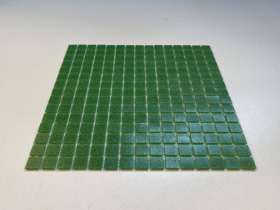 The Mosaic Factory Amsterdam Basic Quartz Glas mozaïektegel 2x2cm Green