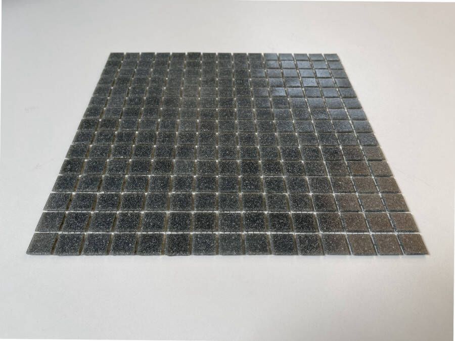 The Mosaic Factory Amsterdam Basic Quartz Glas mozaïektegel 2x2cm Grey