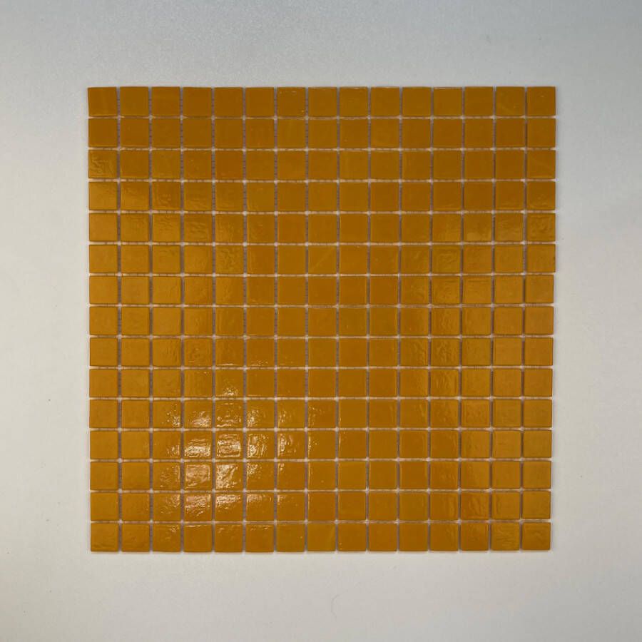 The Mosaic Factory Amsterdam Basic Quartz Glas mozaïektegel 2x2cm Orange