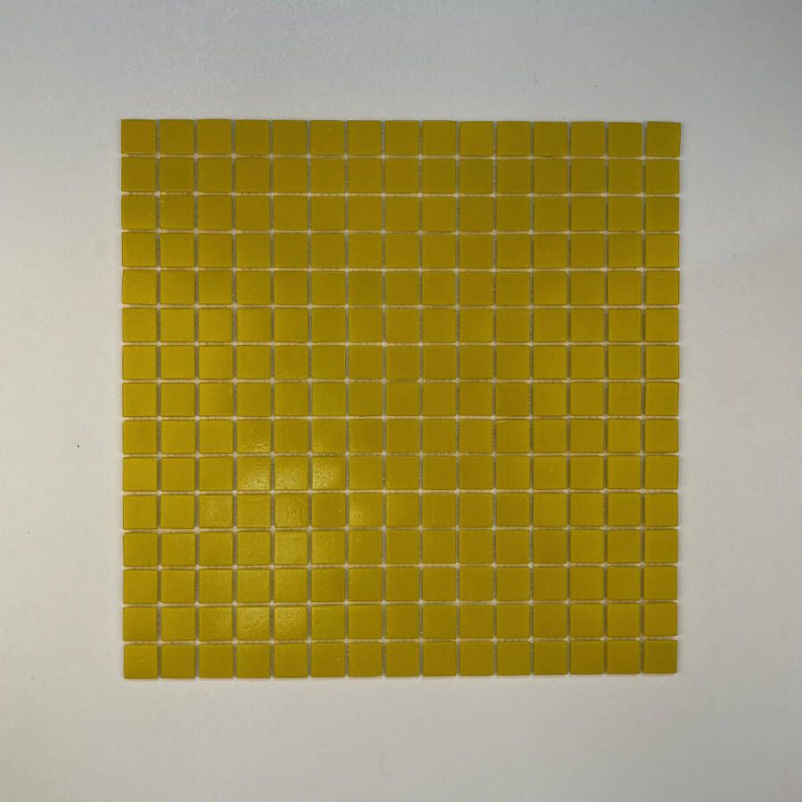 The Mosaic Factory Amsterdam Basic Quartz Glas mozaïektegel 2x2cm Yellow