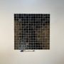 The Mosaic Factory Amsterdam vierkante glasmozaïek tegels 32x32 zwart goud mix - Thumbnail 4