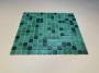 The Mosaic Factory Amsterdam mozaïektegel 2x2x0.4cm voor wand en vloer voor binnen en buiten vierkant Glas Groen Mix GM54 - Thumbnail 4