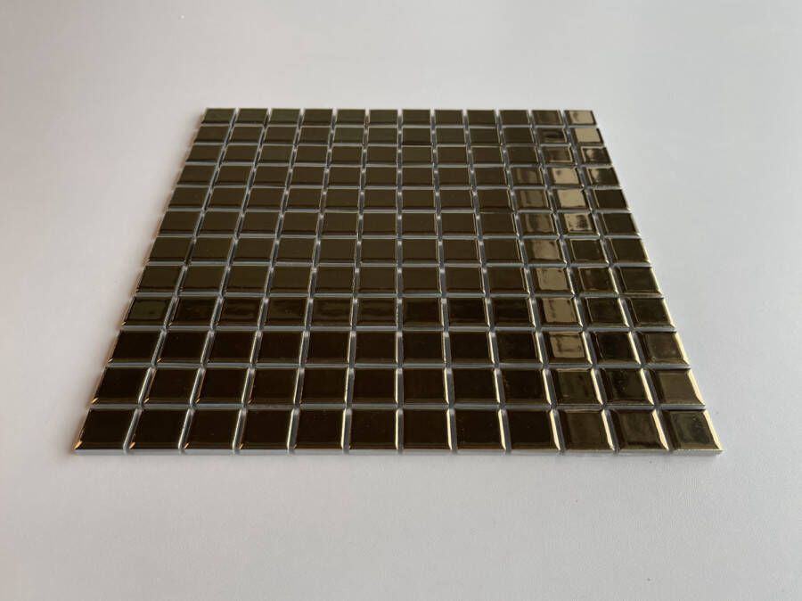 The Mosaic Factory Barcelona Metal mozaïektegel 2 3x2 3cm Gold Metalic