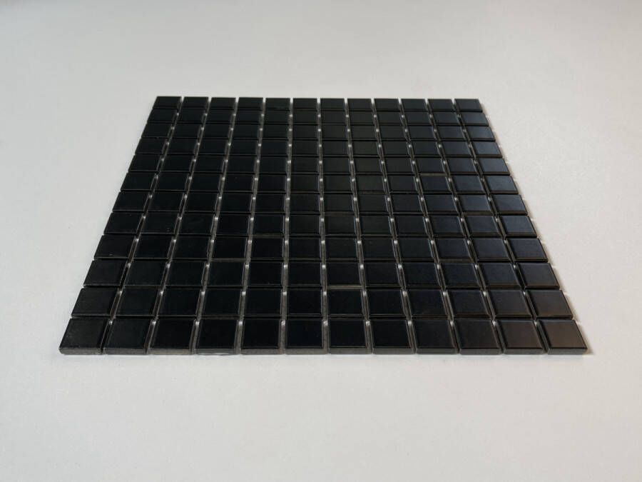 The Mosaic Factory Barcelona mozaïektegel 2 3x2 3cm Black Matt