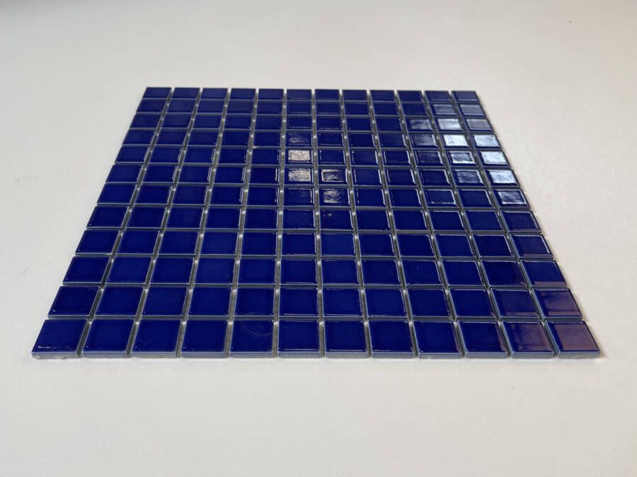 The Mosaic Factory Barcelona mozaïektegel 2 3x2 3cm Dark Blue Glossy