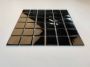 The Mosaic Factory Barcelona mozaïektegel 30.9x30.9cm wandtegel Vierkant Porselein Black Glans AF13317 - Thumbnail 4