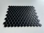 The Mosaic Factory Barcelona mozaïektegel 26x30cm wand en vloertegel Zeshoek Hexagon Porselein Black Mat AMH23317 - Thumbnail 2