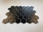 The Mosaic Factory Barcelona mozaïektegel 28.2x32.1cm wand en vloertegel Zeshoek Hexagon Porselein Black Mat AMH13317 - Thumbnail 3