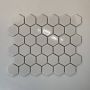 The Mosaic Factory Barcelona mozaïektegel 28.2x32.1cm wandtegel Zeshoek Hexagon Porselein Extra White Glans AFH13051 - Thumbnail 4