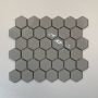 The Mosaic Factory Barcelona mozaïektegel 5.1x5.9x0.6cm wandtegel voor binnen en buiten hexagon porselein licht grijs AFH02076 - Thumbnail 6